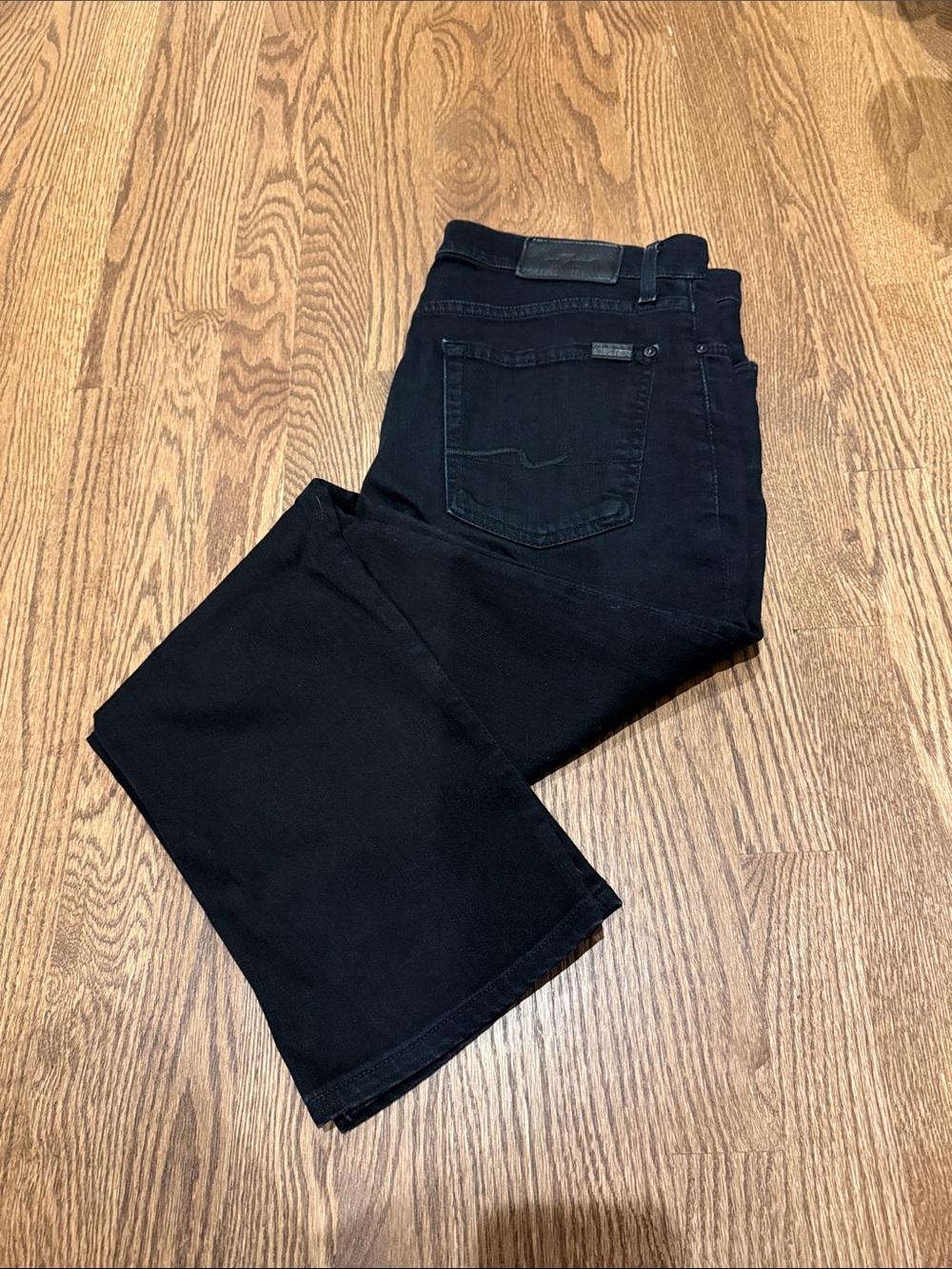 Men's black 7 For All Mankind jeans